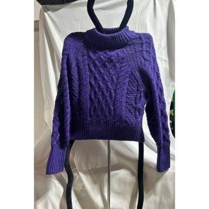 Purple crop top sweater